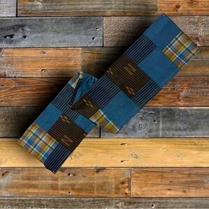 CUSTOM HANDMADE PATCHWORK SCARF (UPCYCLED RRL & RL FABRIC)